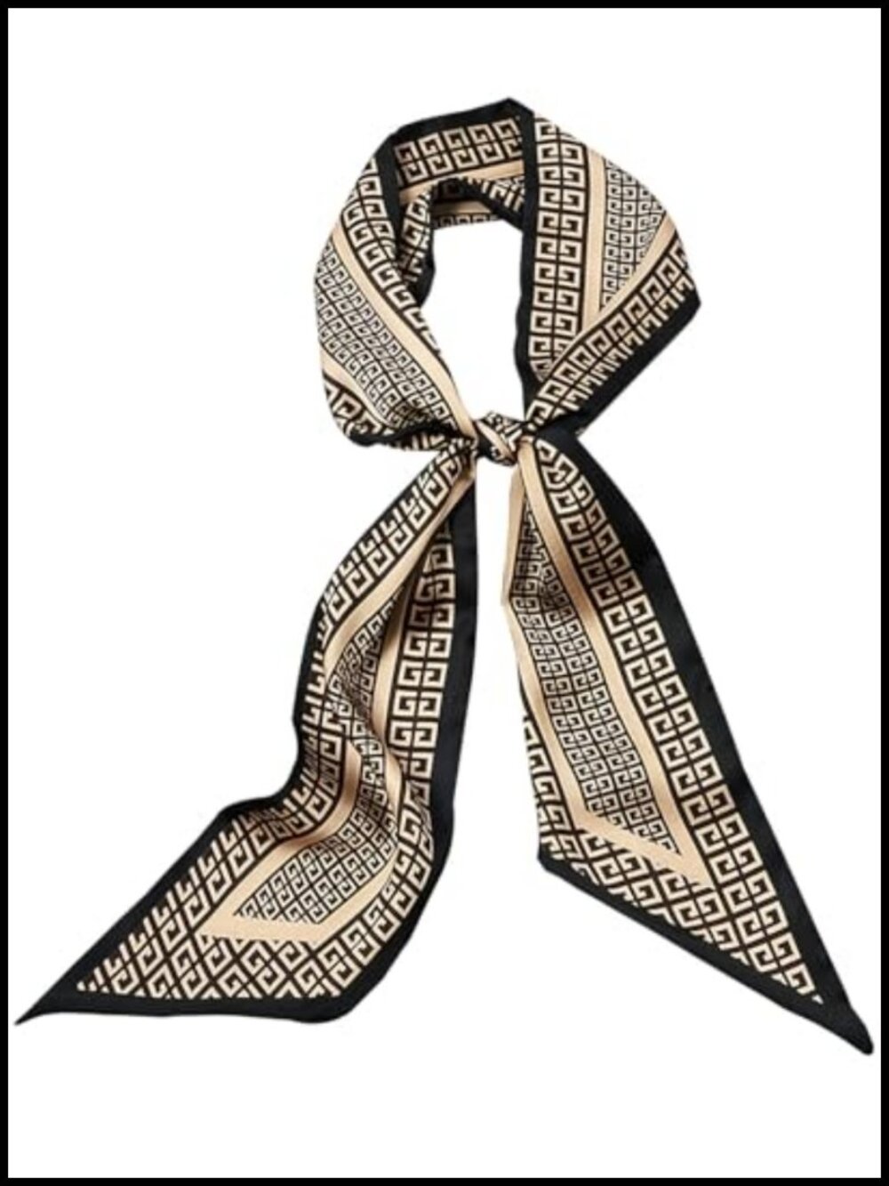 Satin Silky Long Thin Scarf for Bag Handle Neck Head Hair Wrap Lightweight